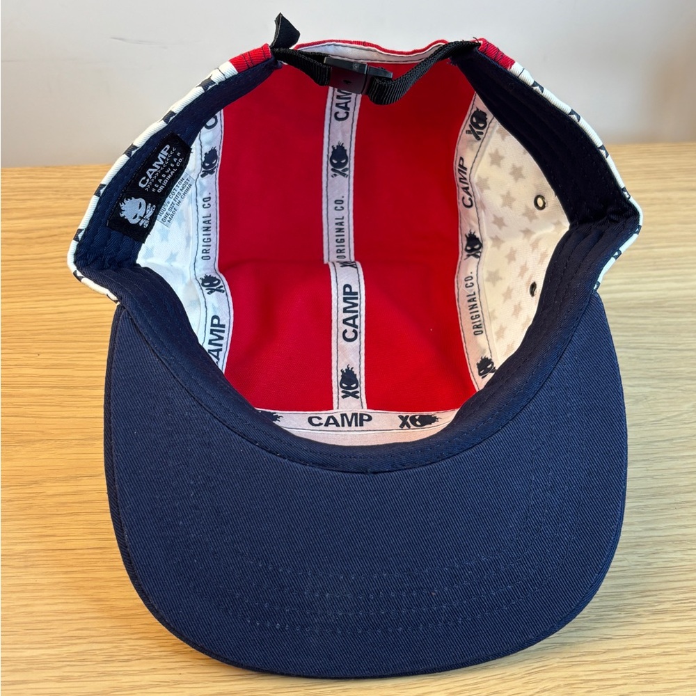 Red, White & Blue 'CAMP Headwear Original” Star Five-Panel Cap NWOT !! - Picture 5 of 6